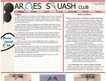 Tablet Screenshot of barnessquashclub.org